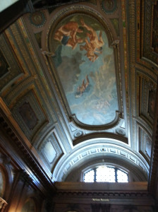 Painted ceiling in the Rotunda