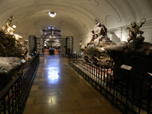 The Imperial Crypt, or Kaisergruft, in Vienna, Austria
