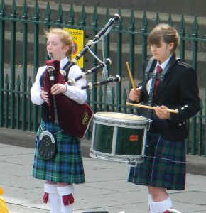 Bagpipes in Edinburgh, Scotland