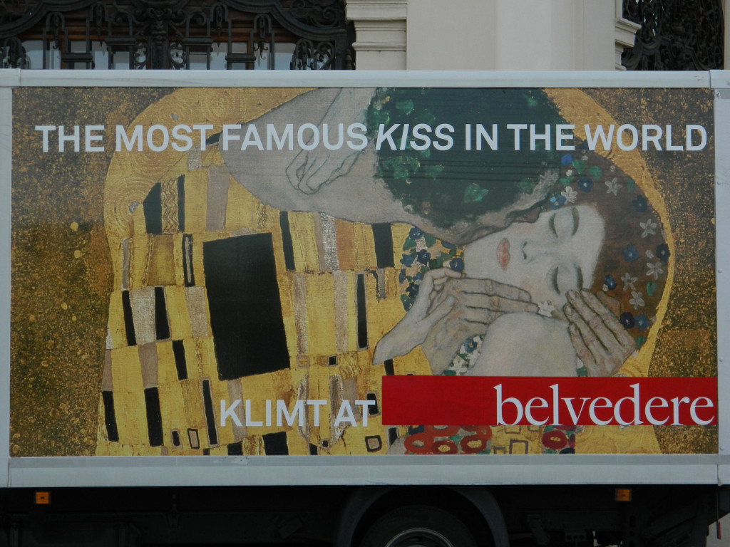 Klimt's The Kiss at the Belvedere Palace and Museum in Vienna, Austria